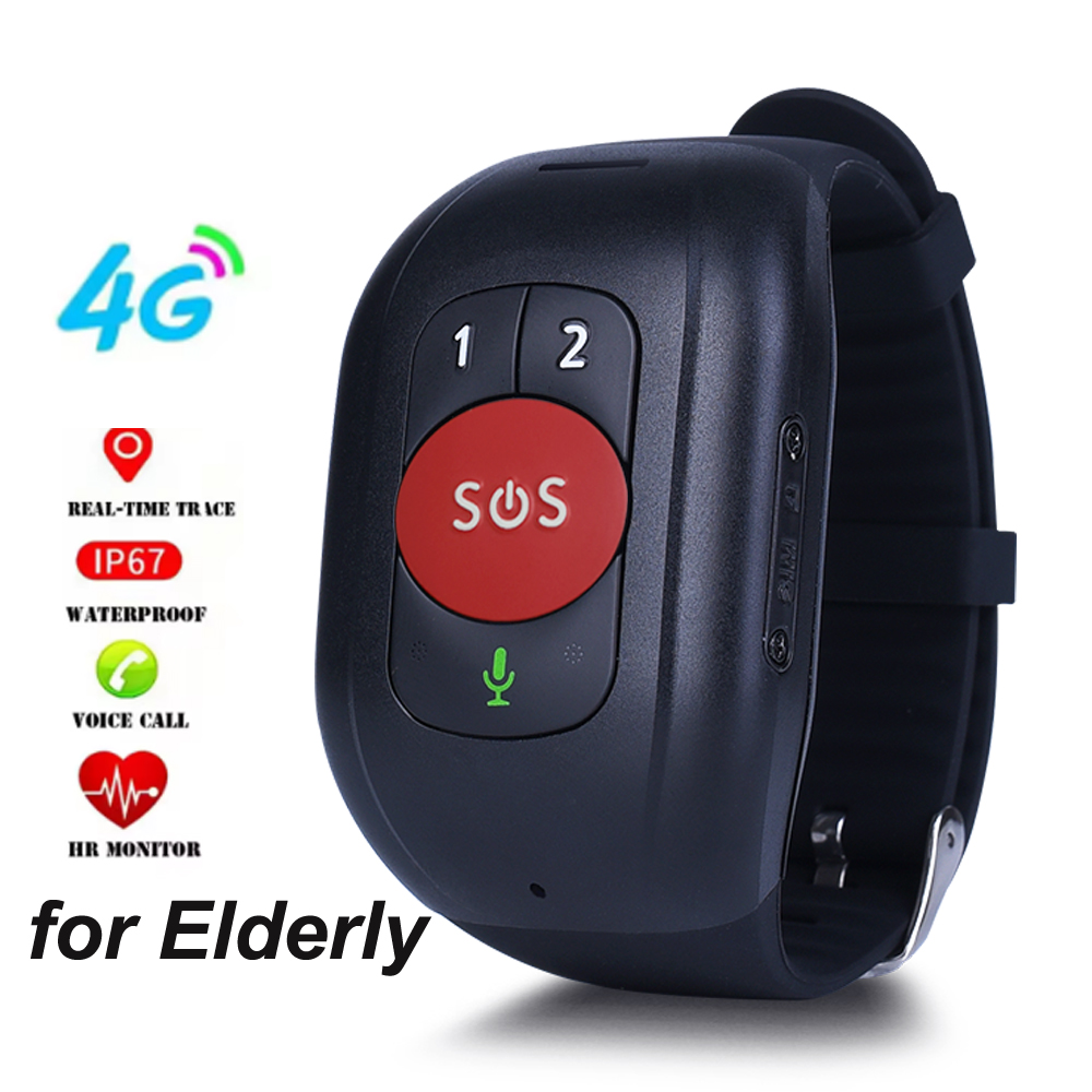 Elderly 4G SOS GPS Watch GPS T - Fall Detection Watch recension och pris